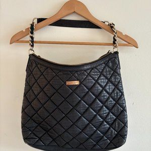 Kate Spade Gold Coast Serena Quilted Leather Hobo, Black